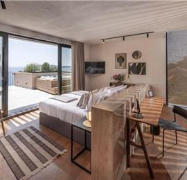 Luxury 5 Bedroom Villa with Heated Infinity Pool, Sauna, Gym, Jacuzzi and Sea Views in Vrbica, near Dubrovnik, Sleeps 10